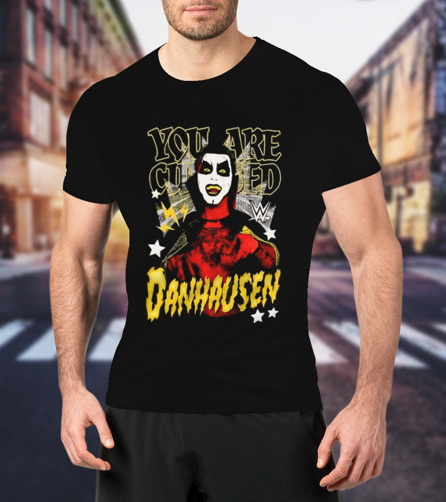 WWE Danhausen You Are Cursed Wrestling Starface T-Shirt