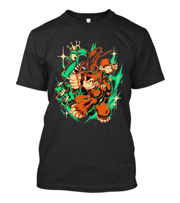 Donkey Kong Country Powerful Punch Dynamic Adventure T-Shirt