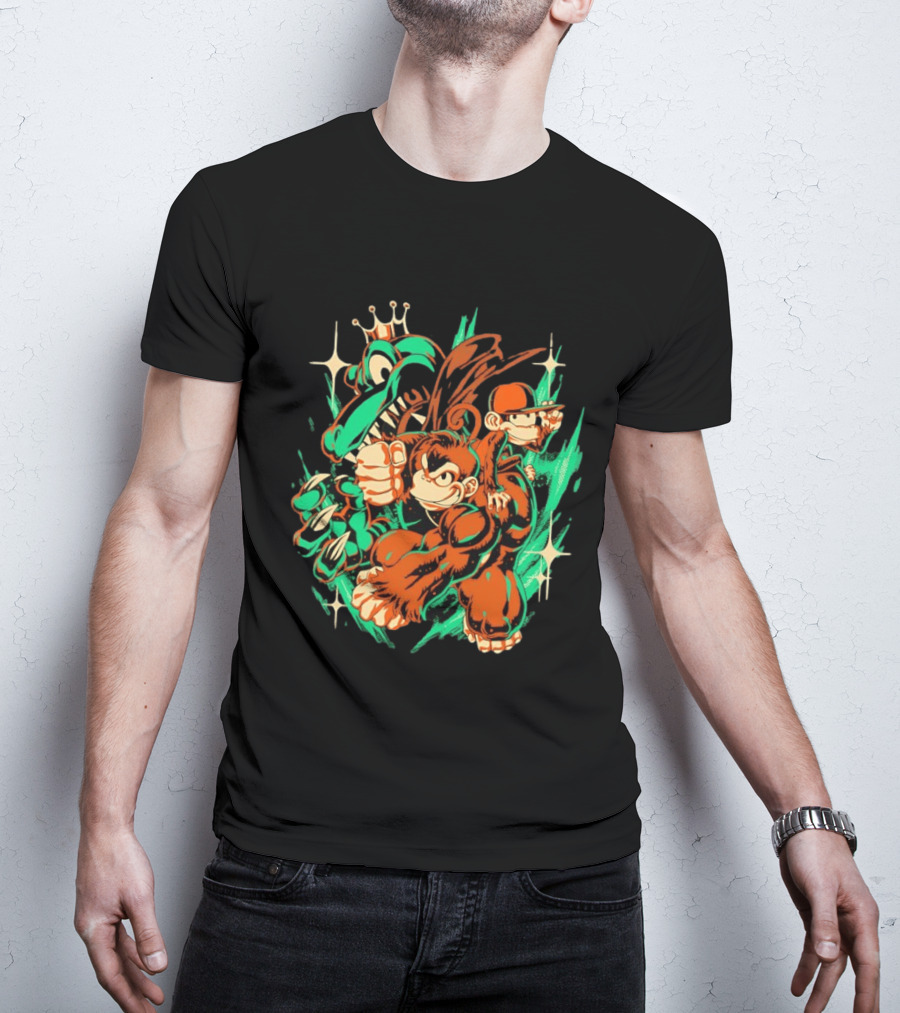 Donkey Kong Country Powerful Punch Dynamic Adventure T-Shirt