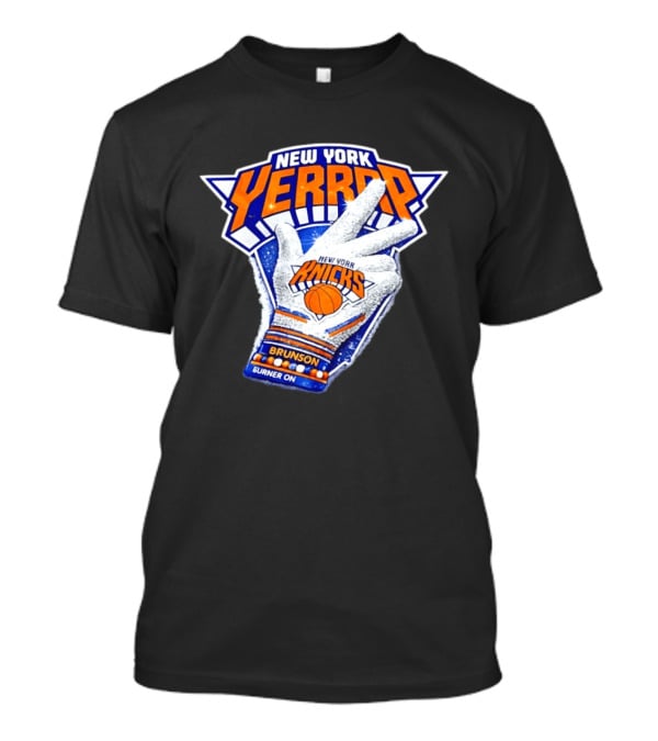 New York Yerrrp Jalen Brunson Knicks Burner On T-Shirt