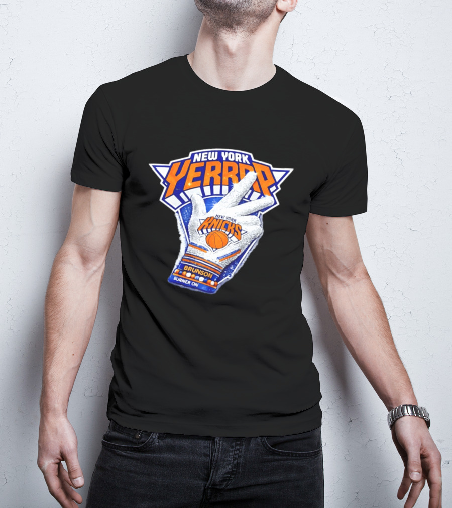 New York Yerrrp Jalen Brunson Knicks Burner On T-Shirt