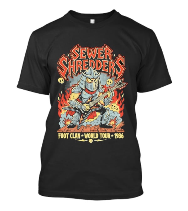 Sewer Shredders Foot Clan World Tour 1986 T-Shirt
