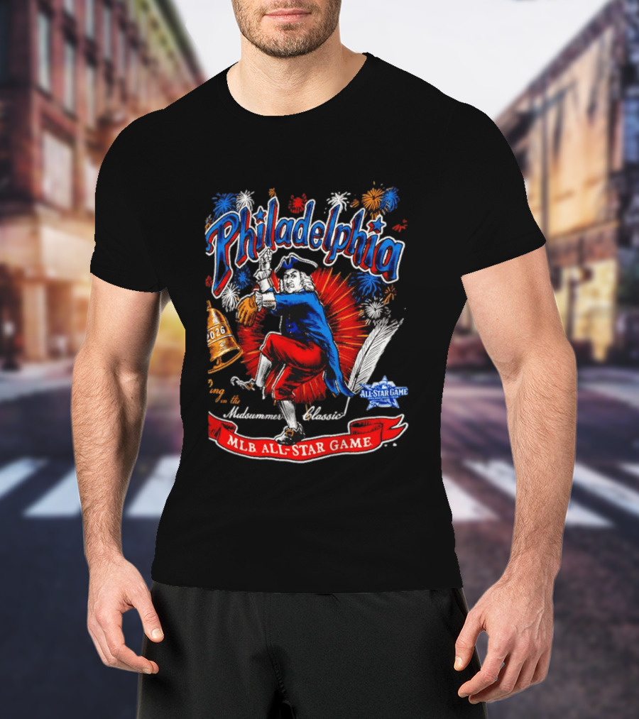 Philadelphia 2026 MLB All Star Game Midsummer Classic Fireworks T-Shirt