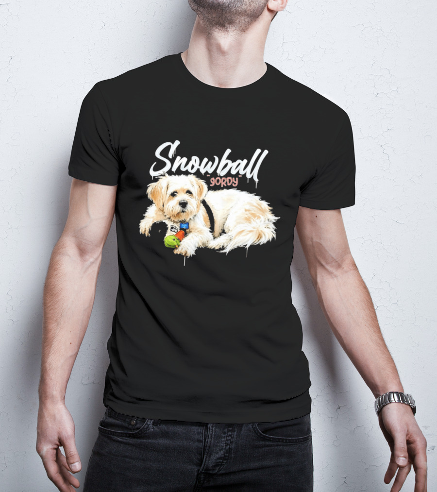 Snowball Gordy Dog With Playful Plush Toy T-Shirt
