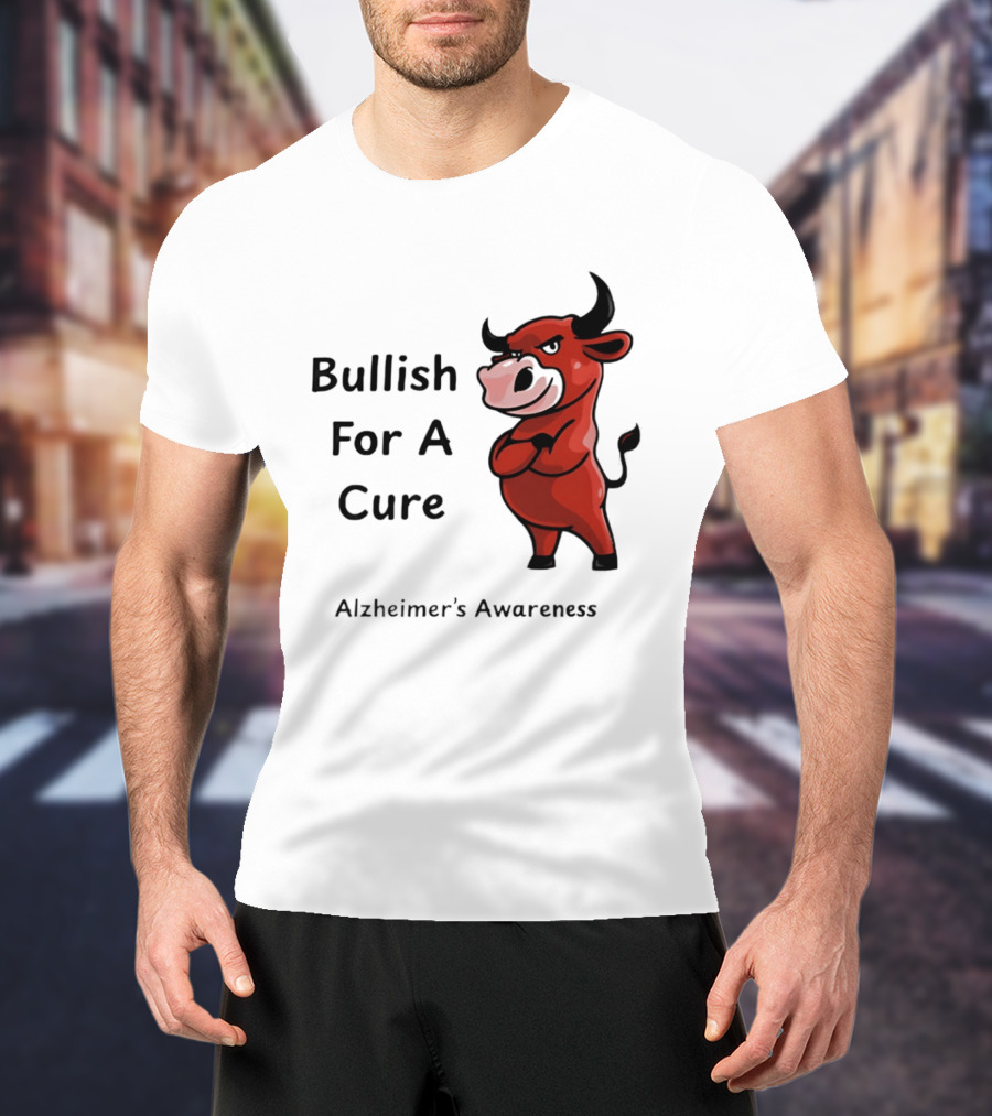 Bullish For A Cure Alzheimer's Awareness Red Bull T-Shirt