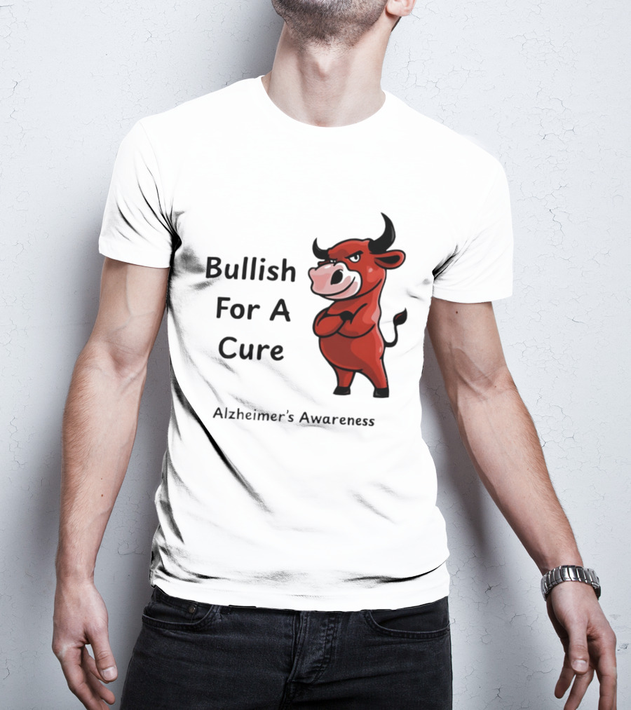 Bullish For A Cure Alzheimer's Awareness Red Bull T-Shirt