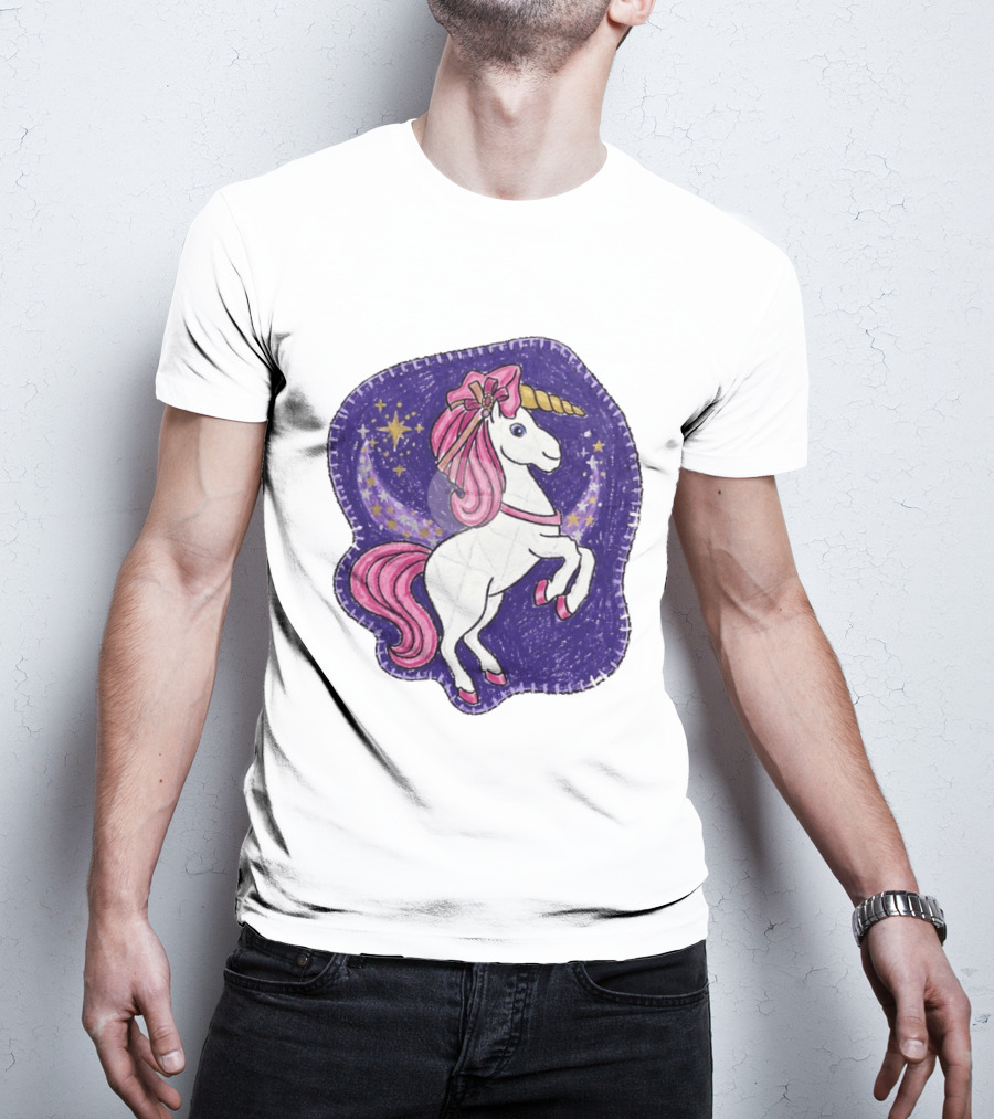 Lizzie Unicorn Dreams Come True Disney Starry Night T-Shirt
