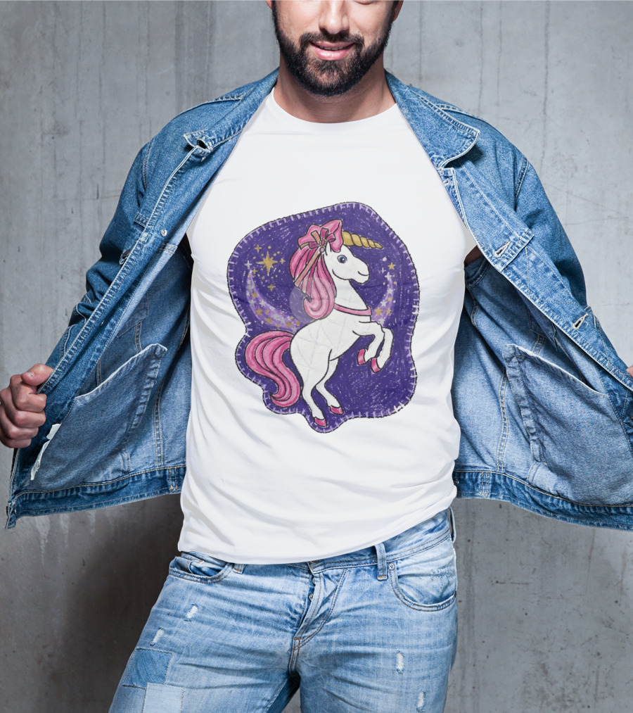 Lizzie Unicorn Dreams Come True Disney Starry Night T-Shirt