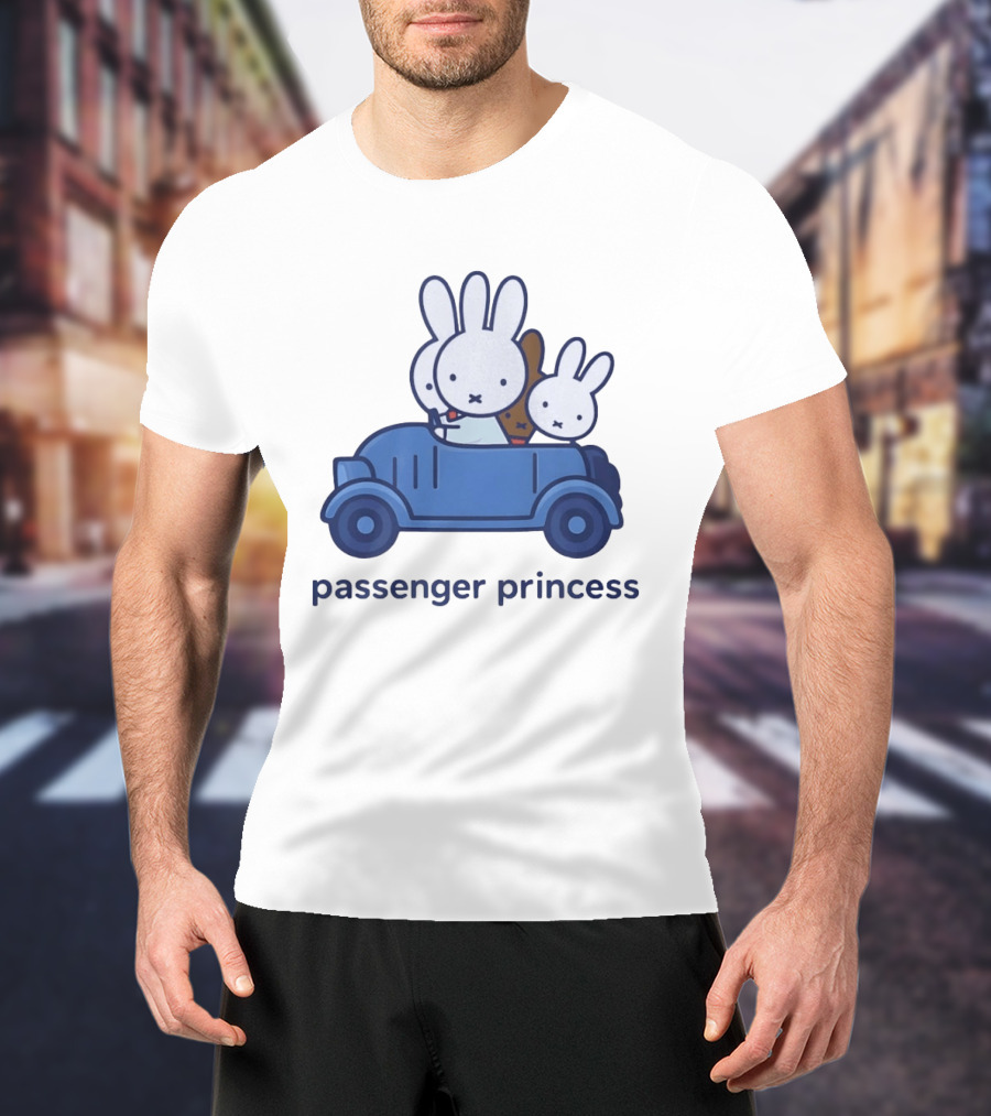 Miffy Passenger Princess Bunny Rabbit Car Ride T-Shirt