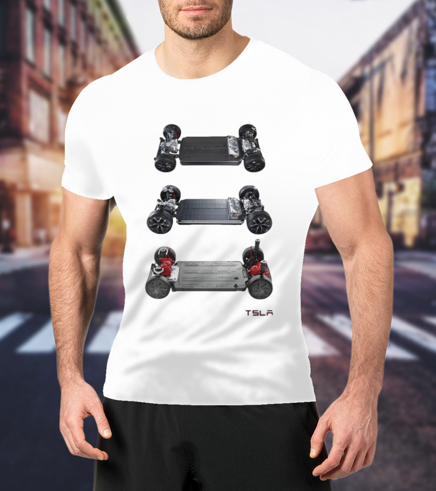 Tesla Foundation Chassis Electric Vehicle E S L A T-Shirt