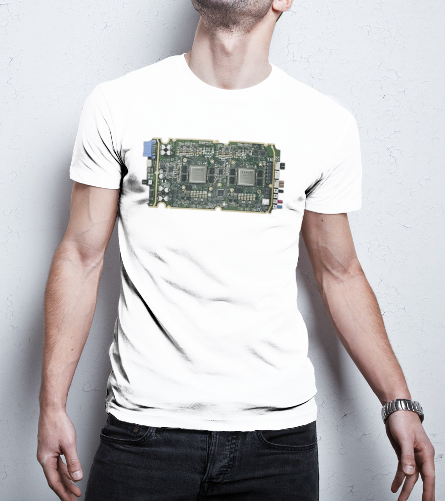 Tesla HW3 Brain Circuit Board Hardware 3 Neural Processing Chip T-Shirt