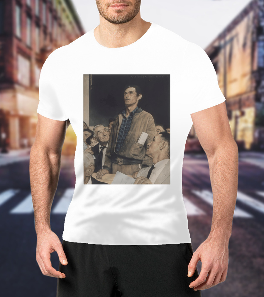 Norman Rockwell Four Freedoms 1943 Freedom Of Speech Timeless T-Shirt