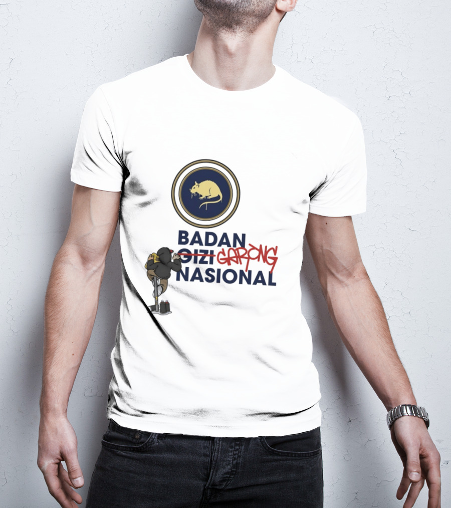 Badan Gizi Garong Nasional Indonesia Rat Symbol Satire T-Shirt