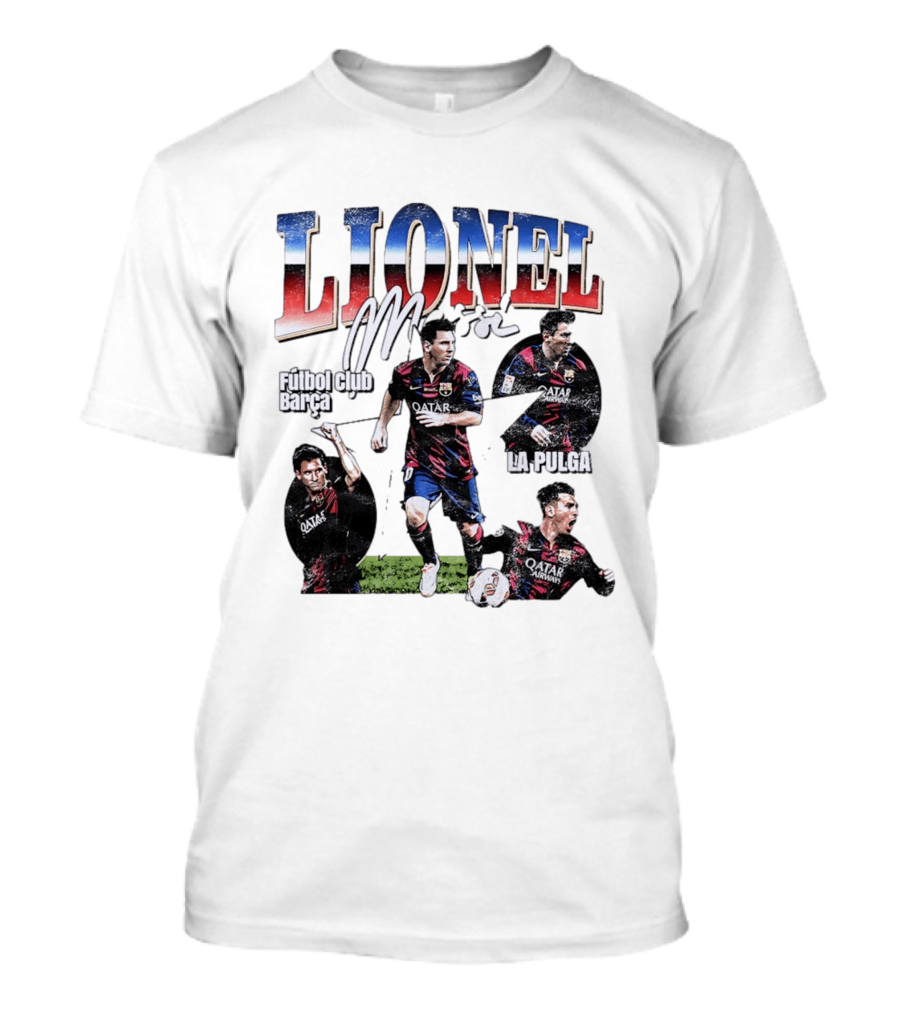 Lionel Messi Futbol Club Barcelona La Pulga M T-Shirt