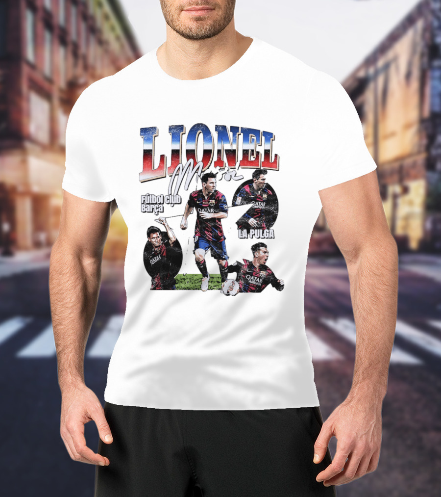 Lionel Messi Futbol Club Barcelona La Pulga M T-Shirt