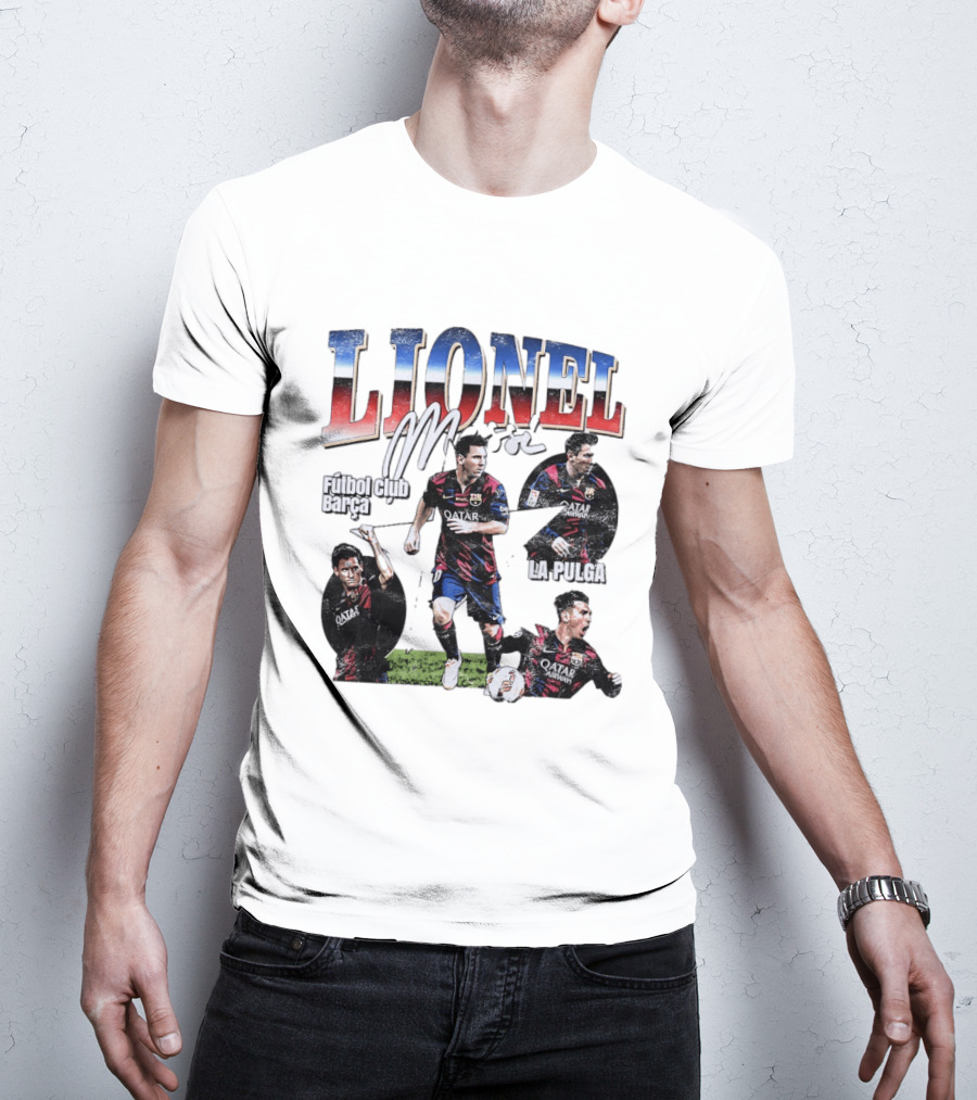Lionel Messi Futbol Club Barcelona La Pulga M T-Shirt