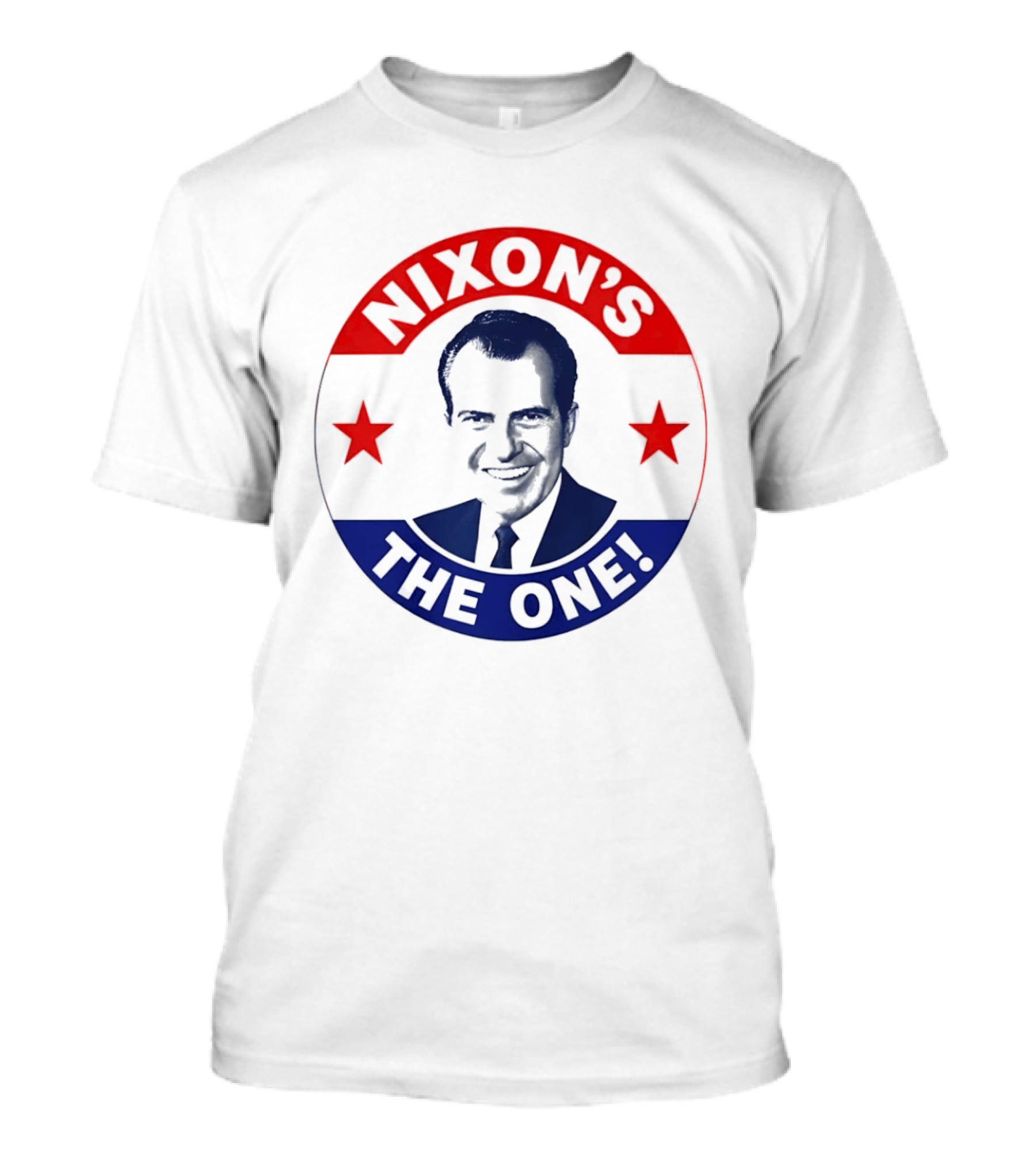 Nixon's The One Richard Nixon US President Campaign Button T-Shirt