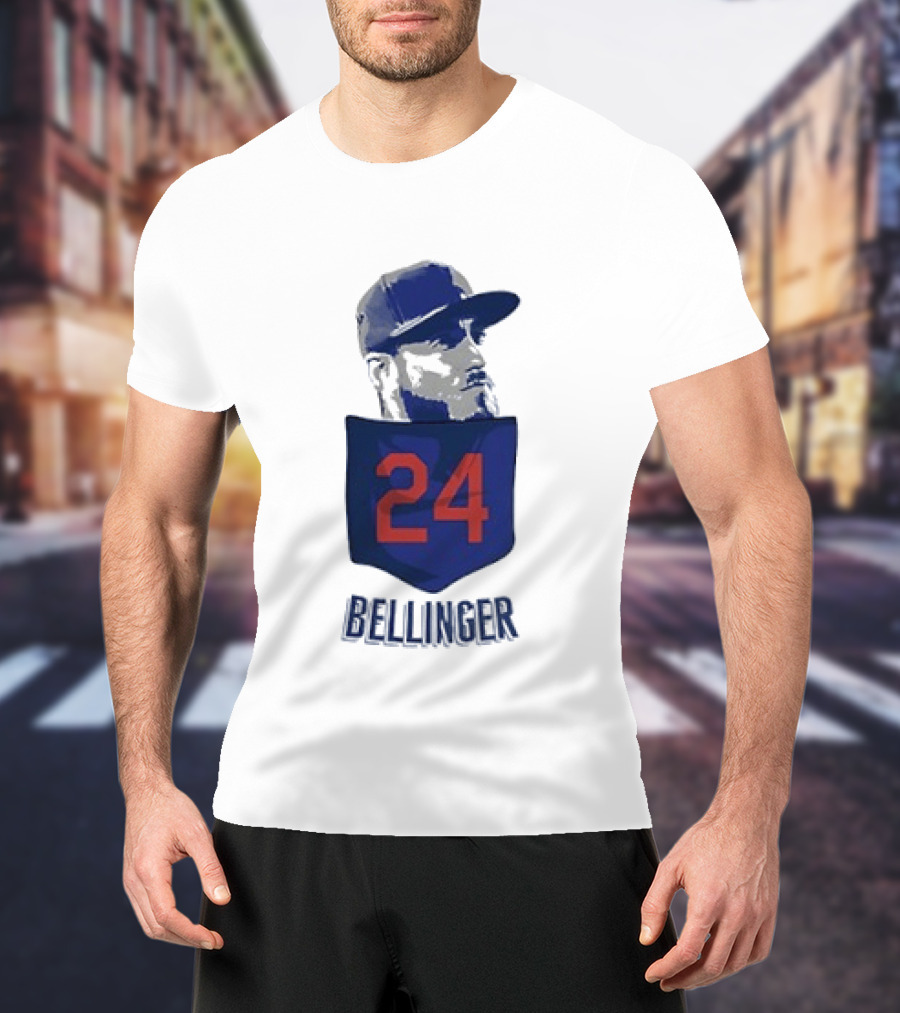 Cody Bellinger 24 Chicago Cubs Bellinger Baseball MLB Pocket Cap T-Shirt