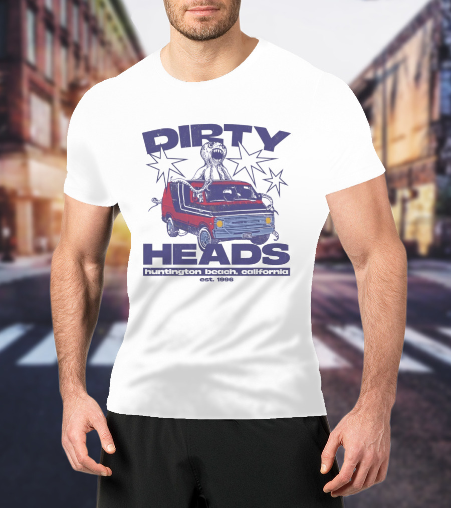 Dirty Heads Huntington Beach California Van And Octopus Est. 1996 T-Shirt