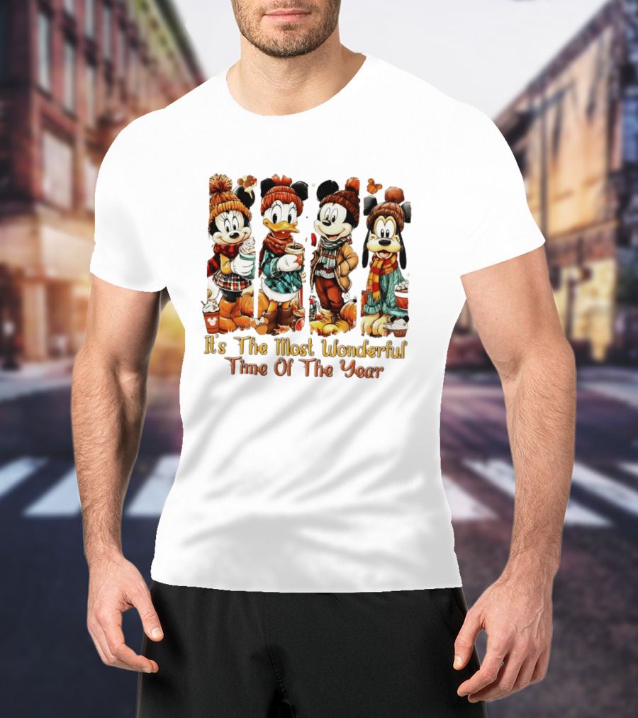 Mouse And Friends It's The Most Wonderful Time Of The Year Halloween Family Trip 2026 T-Shirt