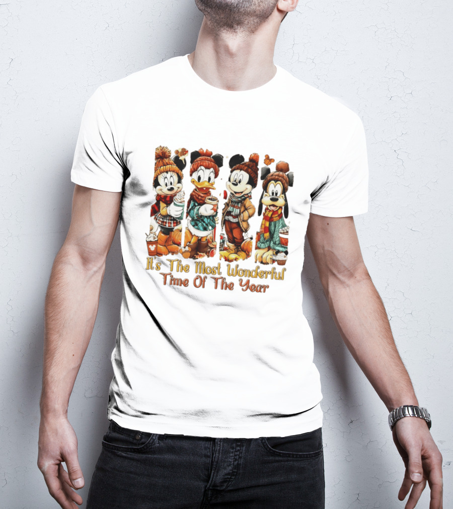 Mouse And Friends It's The Most Wonderful Time Of The Year Halloween Family Trip 2026 T-Shirt