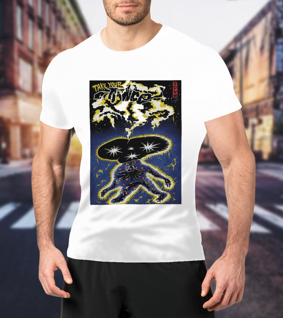 Take Your Chance SLW Electric Cosmic Figure Explosion T-Shirt