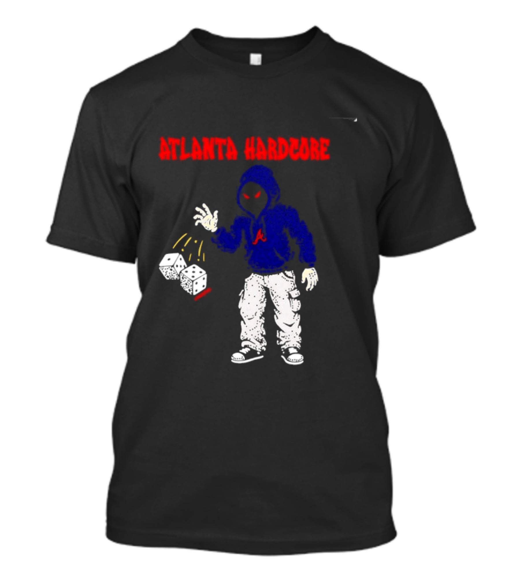 Atlanta Hardcore Braves Dice Throw Streetwear T-Shirt