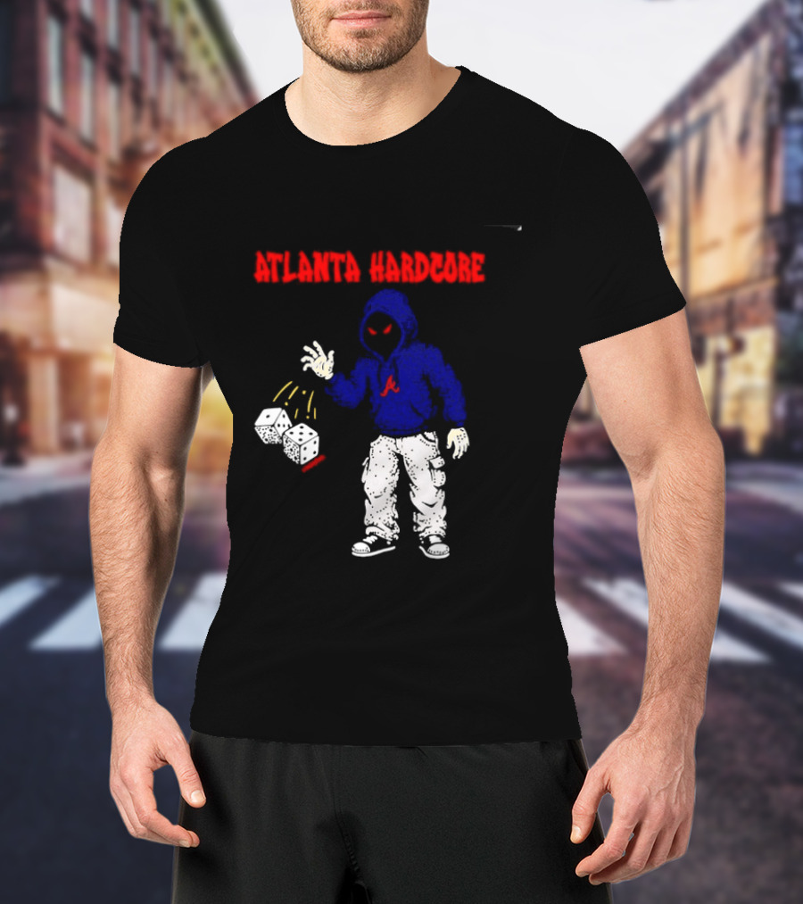 Atlanta Hardcore Braves Dice Throw Streetwear T-Shirt