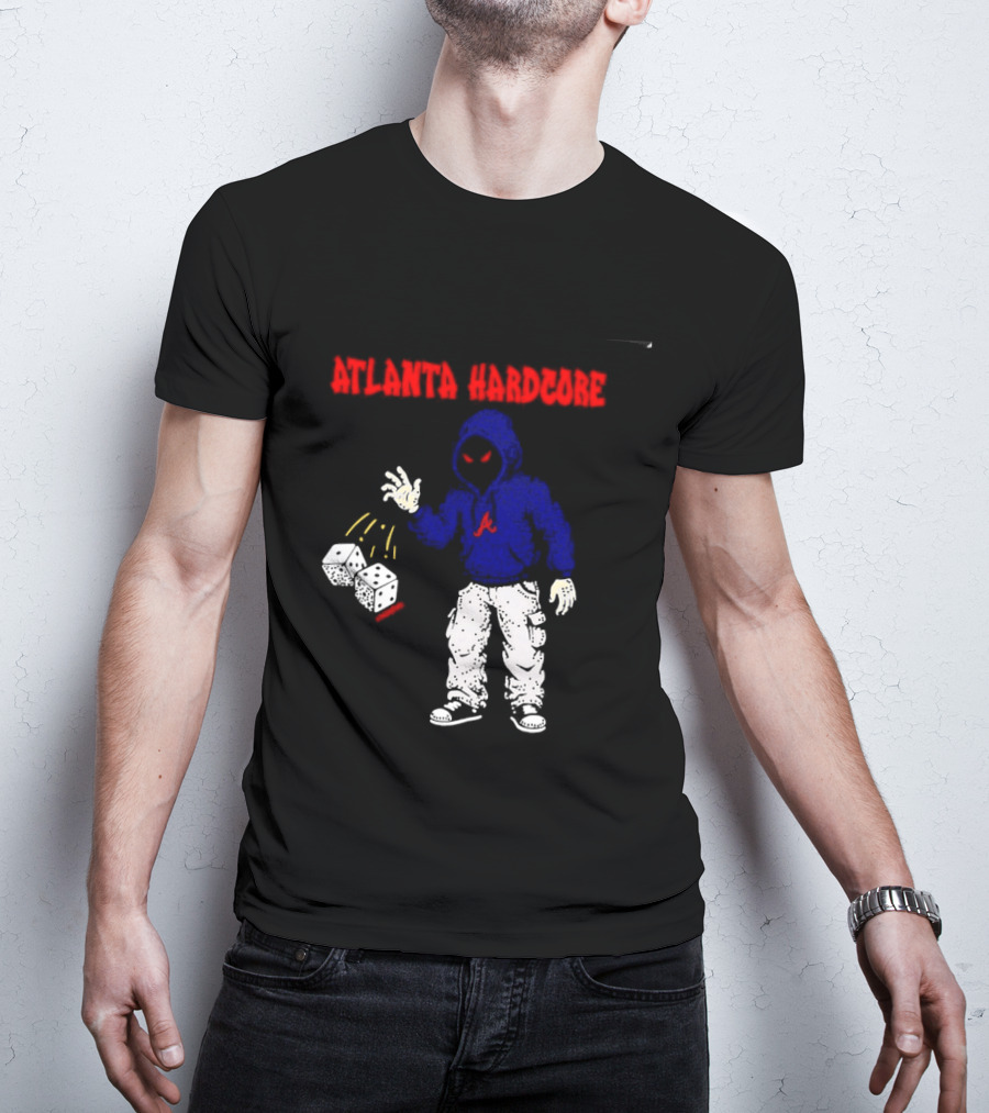 Atlanta Hardcore Braves Dice Throw Streetwear T-Shirt