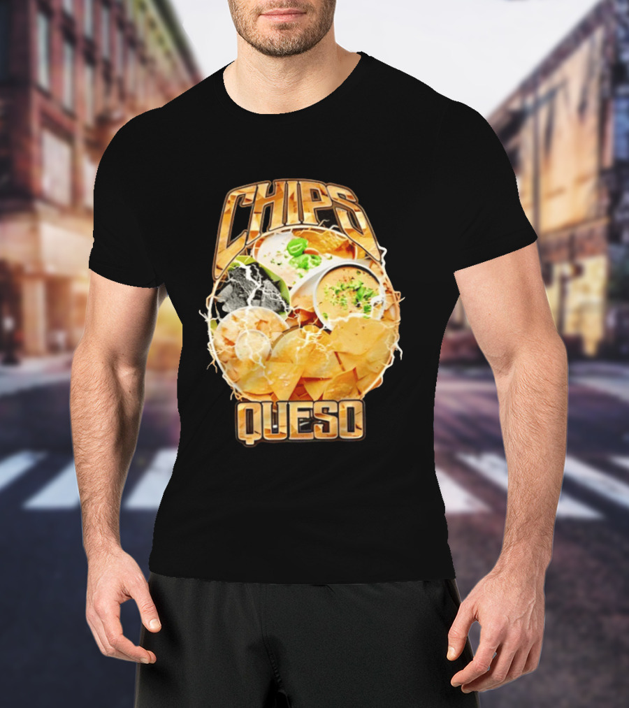Chips Queso Lightning Bold Flavor Snack Experience T-Shirt