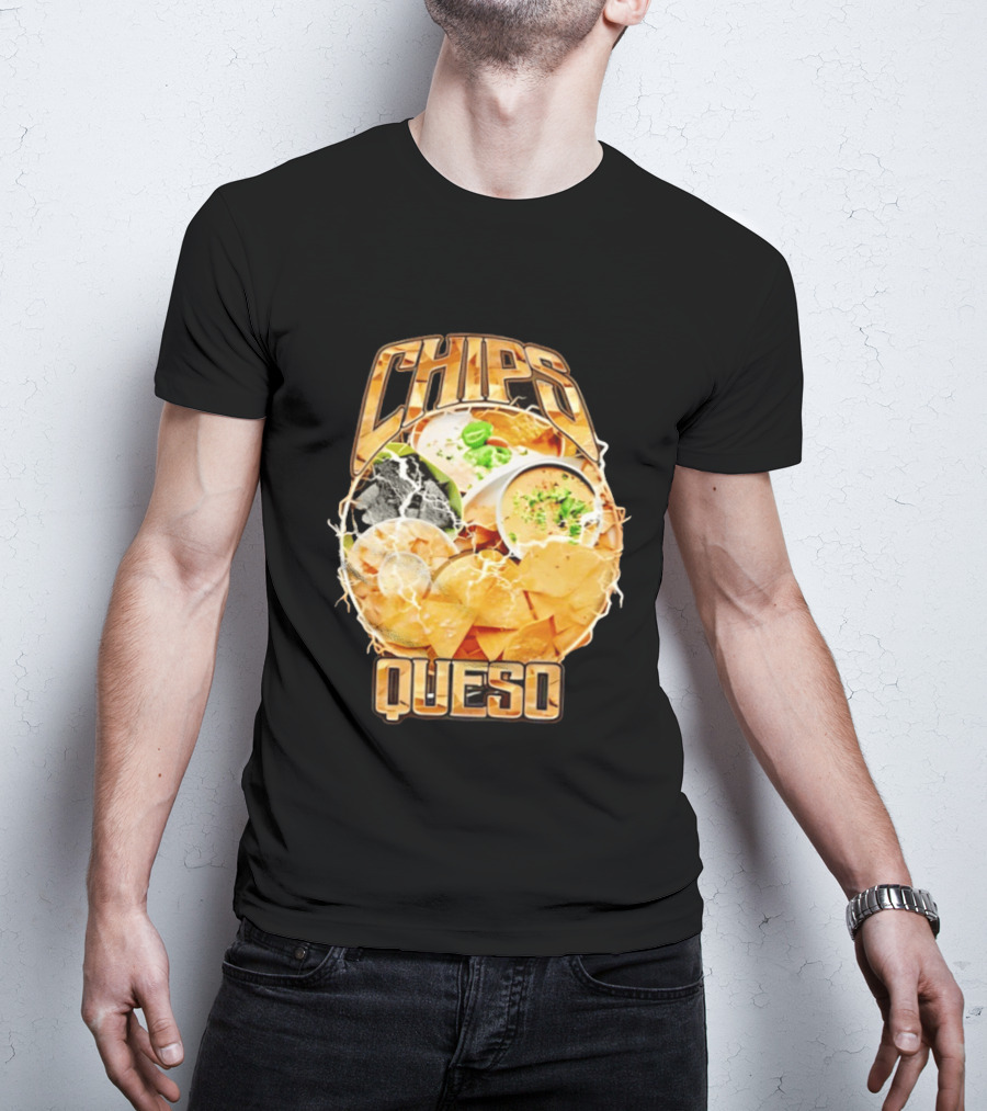Chips Queso Lightning Bold Flavor Snack Experience T-Shirt