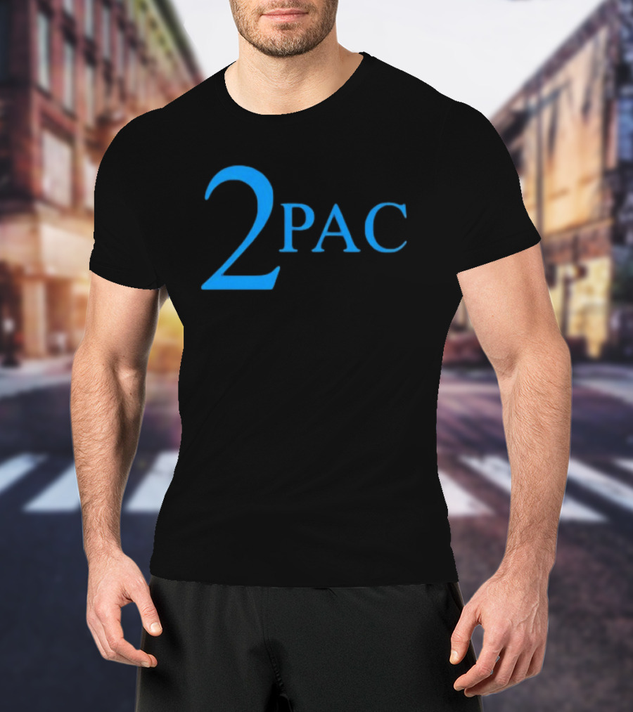 Janet Jackson 2Pac Blue T-Shirt