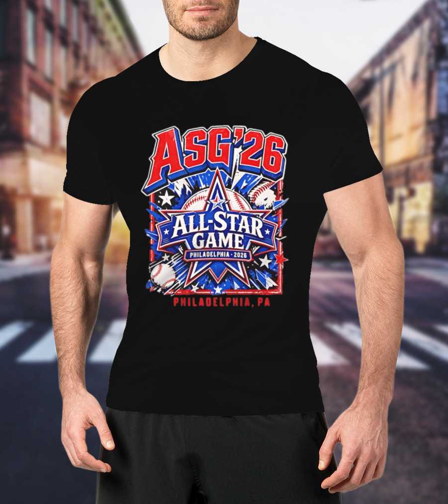 Philadelphia Phillies ASG '26 All Star Game Philadelphia PA Baseball T-Shirt
