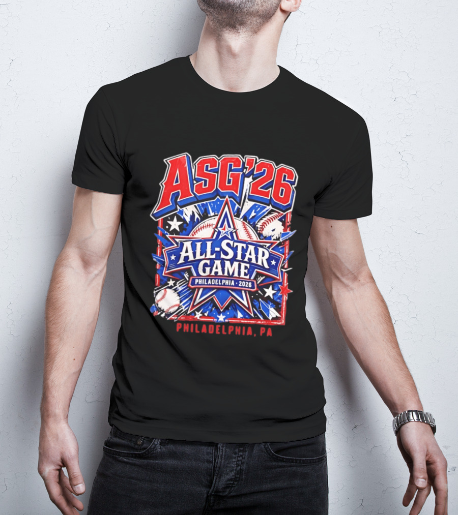 Philadelphia Phillies ASG '26 All Star Game Philadelphia PA Baseball T-Shirt