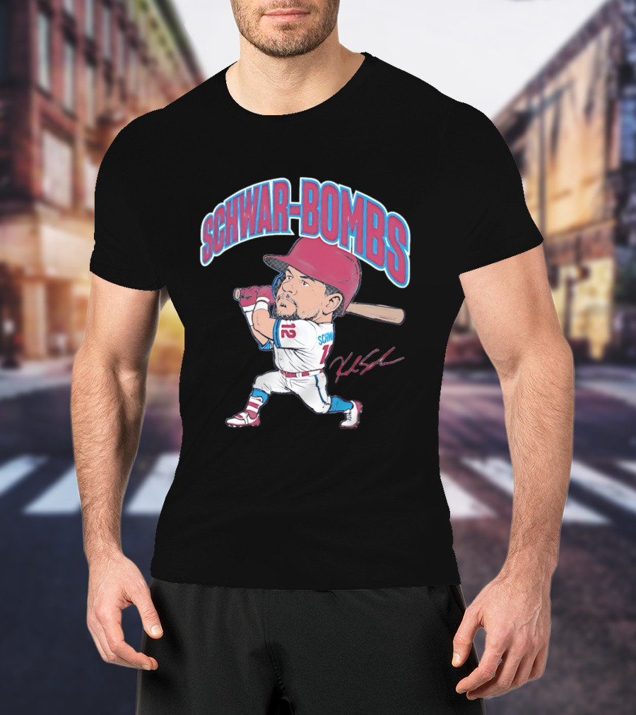 Philadelphia Phillies Kyle Schwarber Schwar Bombs Major League Baseball T-Shirt