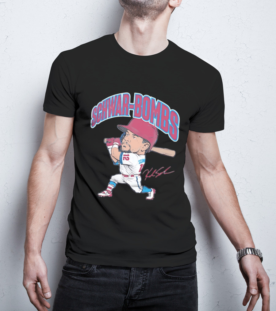 Philadelphia Phillies Kyle Schwarber Schwar Bombs Major League Baseball T-Shirt