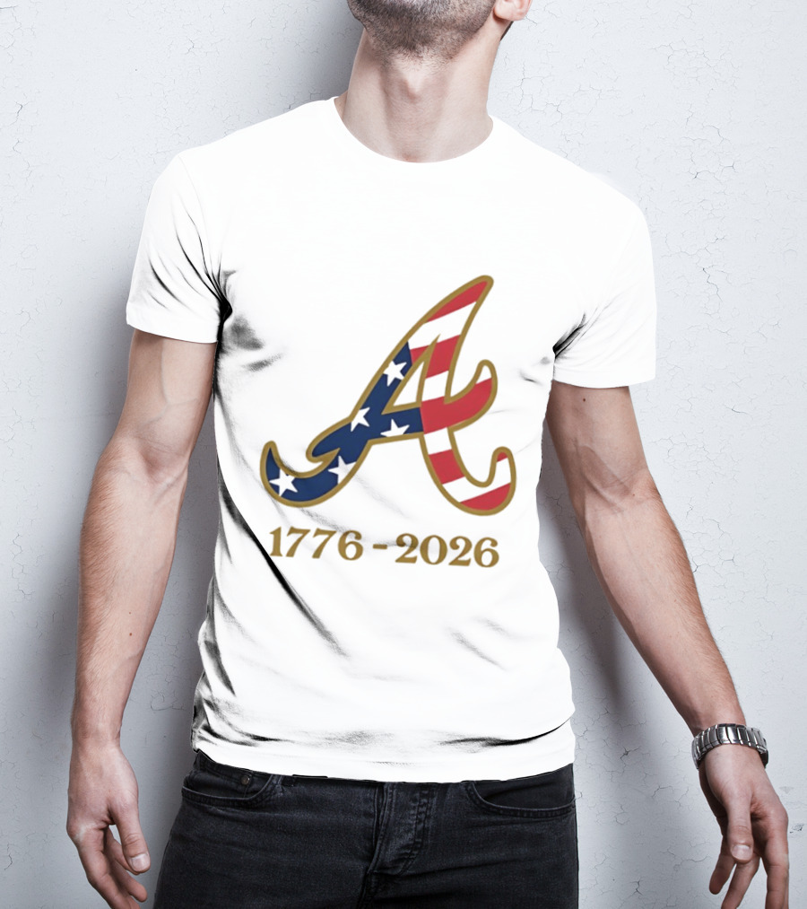 Atlanta Braves 1776 2026 250th Fourth Of July Celebration T-Shirt
