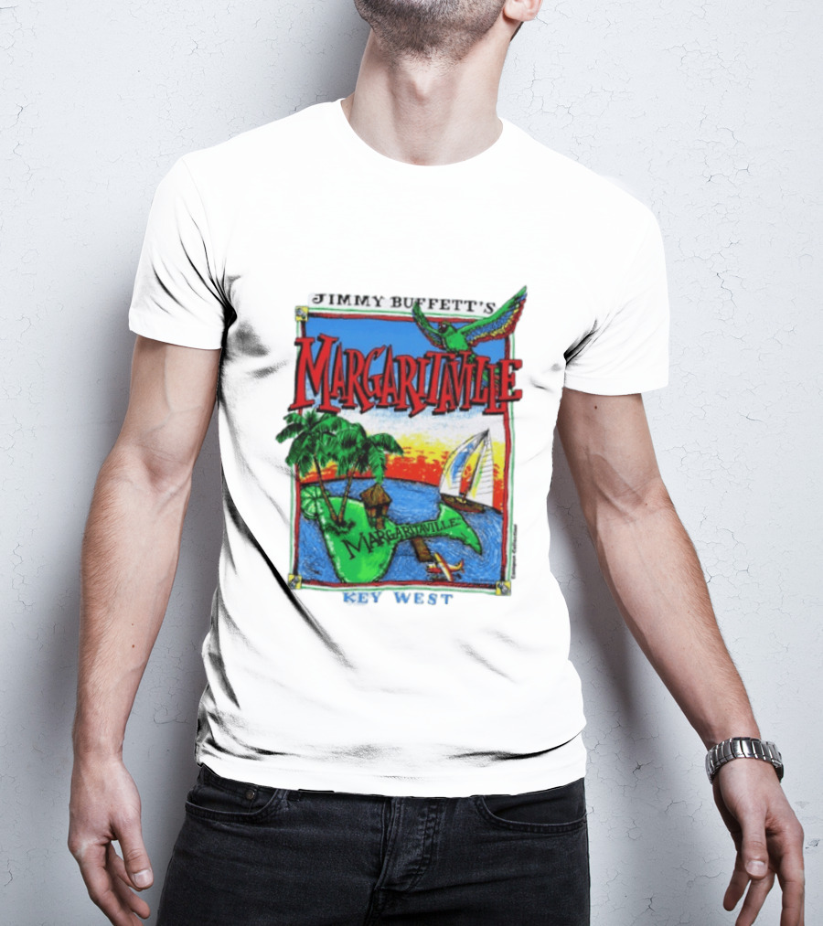 Jimmy Buffett's Margaritaville Key West Island Tropical Paradise Sailing Adventure T-Shirt