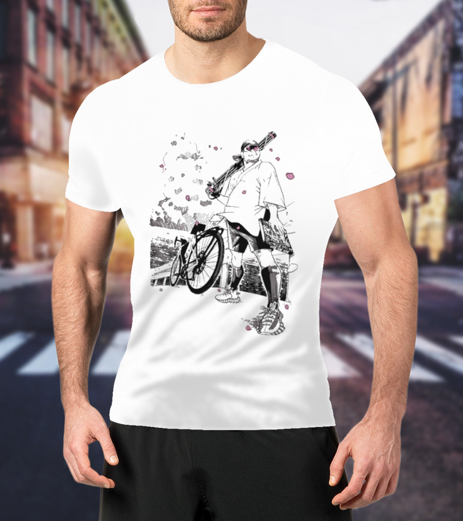 Ten O Majin Obama Henro Run Samurai Bicycle Adventure T-Shirt