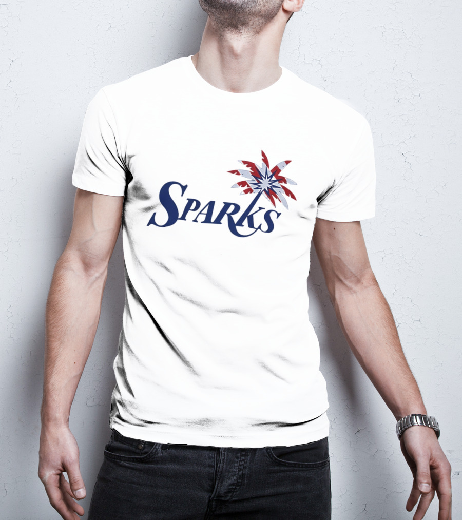 Los Angeles Sparks WNBA Basketball Team Palmtree Emblem Stars T-Shirt