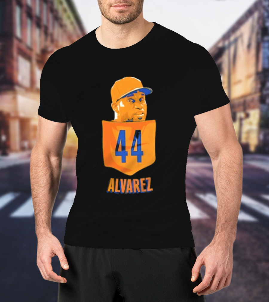 Yordan Alvarez 44 Houston Astros Baseball MLB Pocket Player T-Shirt