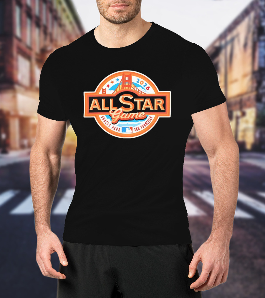 2026 MLB All Star Game Oracle Park San Francisco Golden Gate Bridge T-Shirt