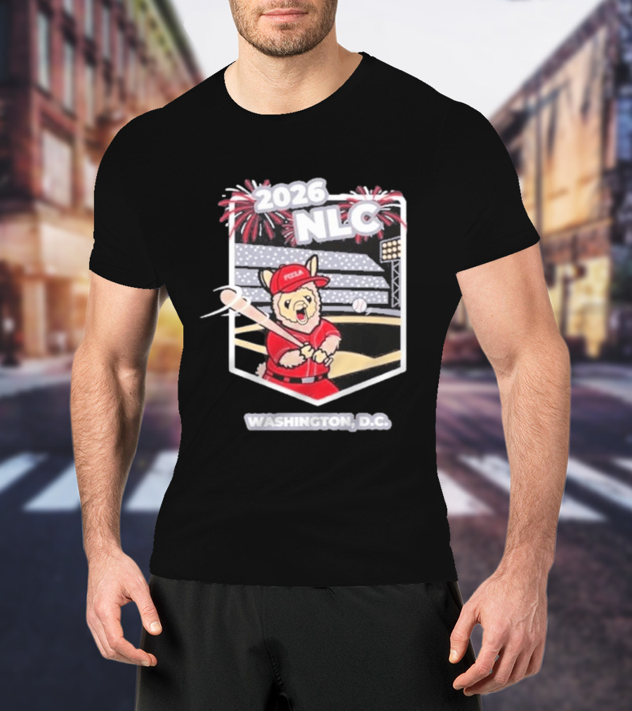 2026 NLC Baseball Llama Stadium Washington DC T-Shirt