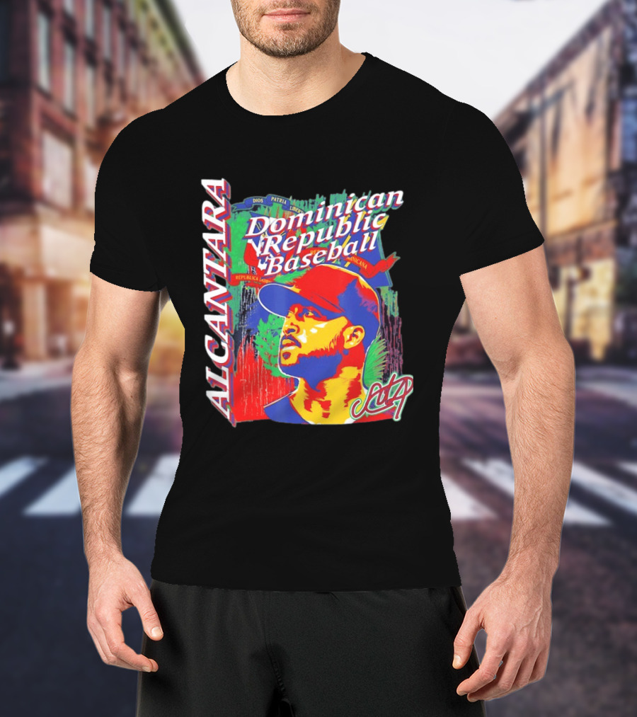 Alcantara Dominican Republic Baseball MLB Sandy T-Shirt