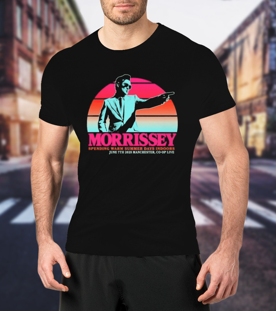 Morrissey Warm Summer Days June 7th 2025 Manchester CO OP Live T-Shirt