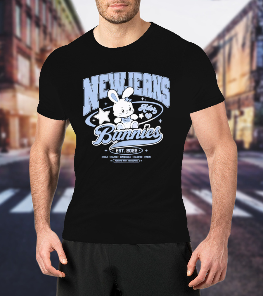NewJeans Bunnies Est 2022 Haerin Minji Hanni Danielle Hyein Always With NewJeans T-Shirt