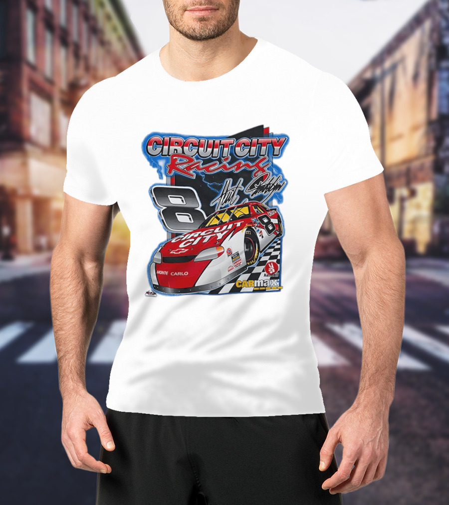 Circuit City Racing Monte Carlo 8 Chevrolet Carmax Kendall NASCAR T-Shirt