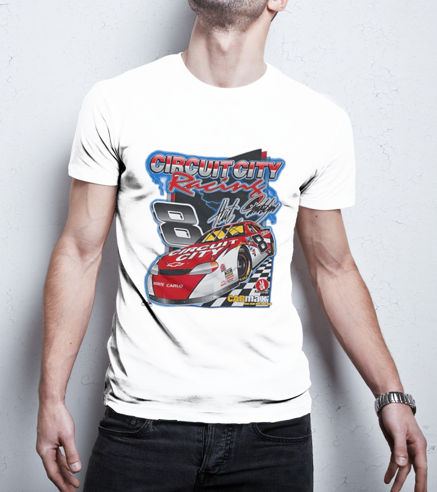 Circuit City Racing Monte Carlo 8 Chevrolet Carmax Kendall NASCAR T-Shirt