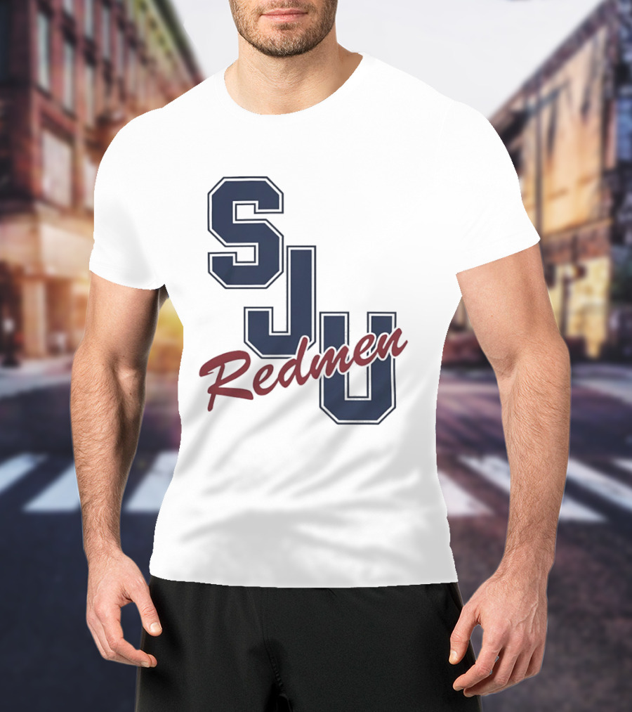 SJU Redmen Saint Johns University Vintage College Sports Memorabilia T-Shirt