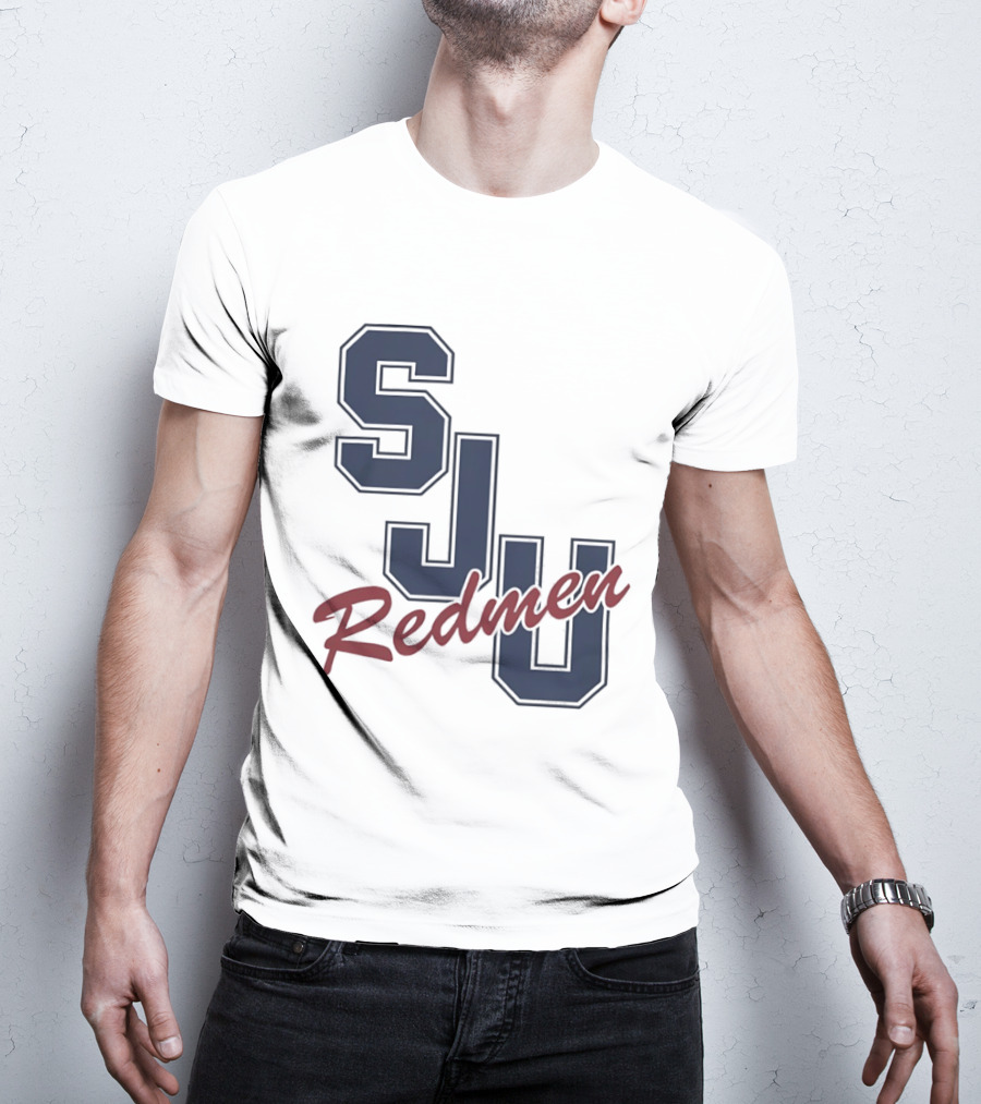 SJU Redmen Saint Johns University Vintage College Sports Memorabilia T-Shirt